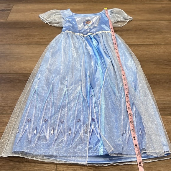 Disney Frozen II Blue and Silver Princess Dress Size 6X - Picture 5 of 9